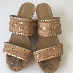 JACK ROGERS Cork Platform Wedge Sandals